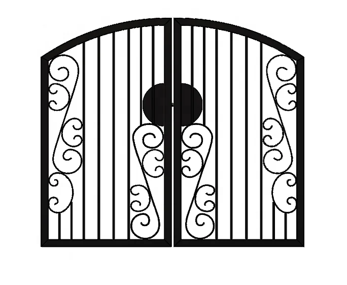 Modern designs wrought iron main gate