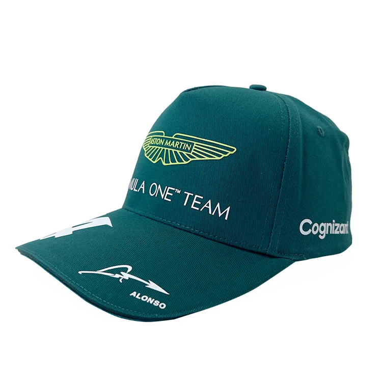 Aston Martin F1 Race Team Alonso Baseball Cap Custom Racing Dad hat