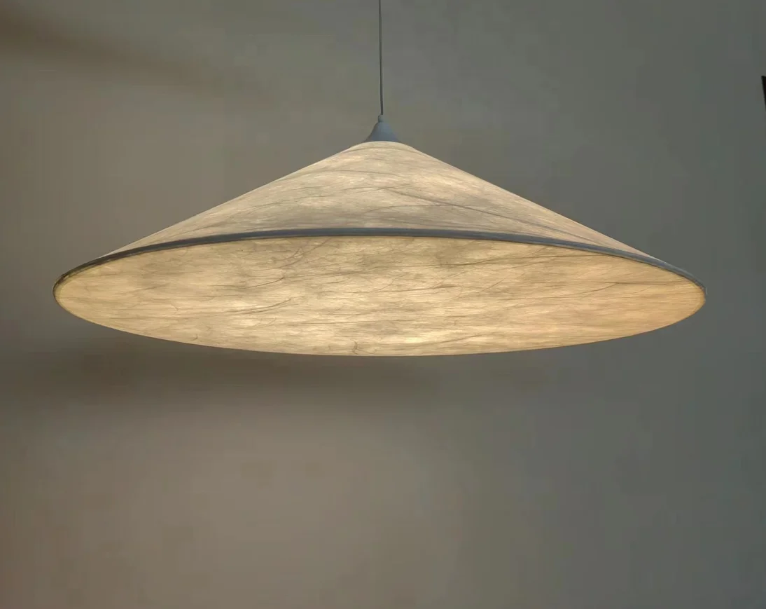 Japanese style rice paper bar hotel home decorative chandelier hanging lamp triangle restaurant pendant light
