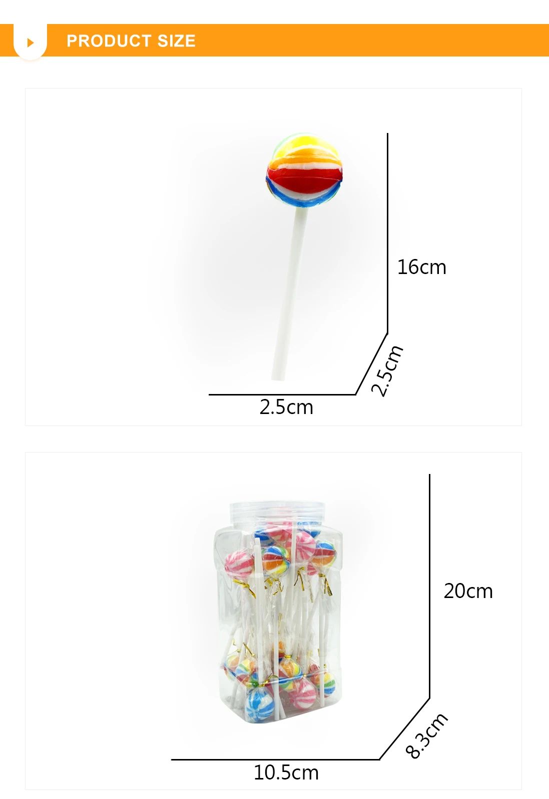 Wholesale Colorful Ball Shape Mixed Fruit Assorted Stick Multi-coloured Sweet Lollipop