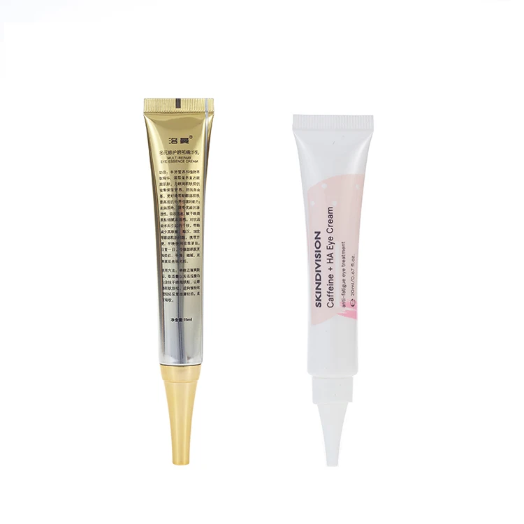 Cheap eyecream small empty plastic tubes metal tip skincare eye tube