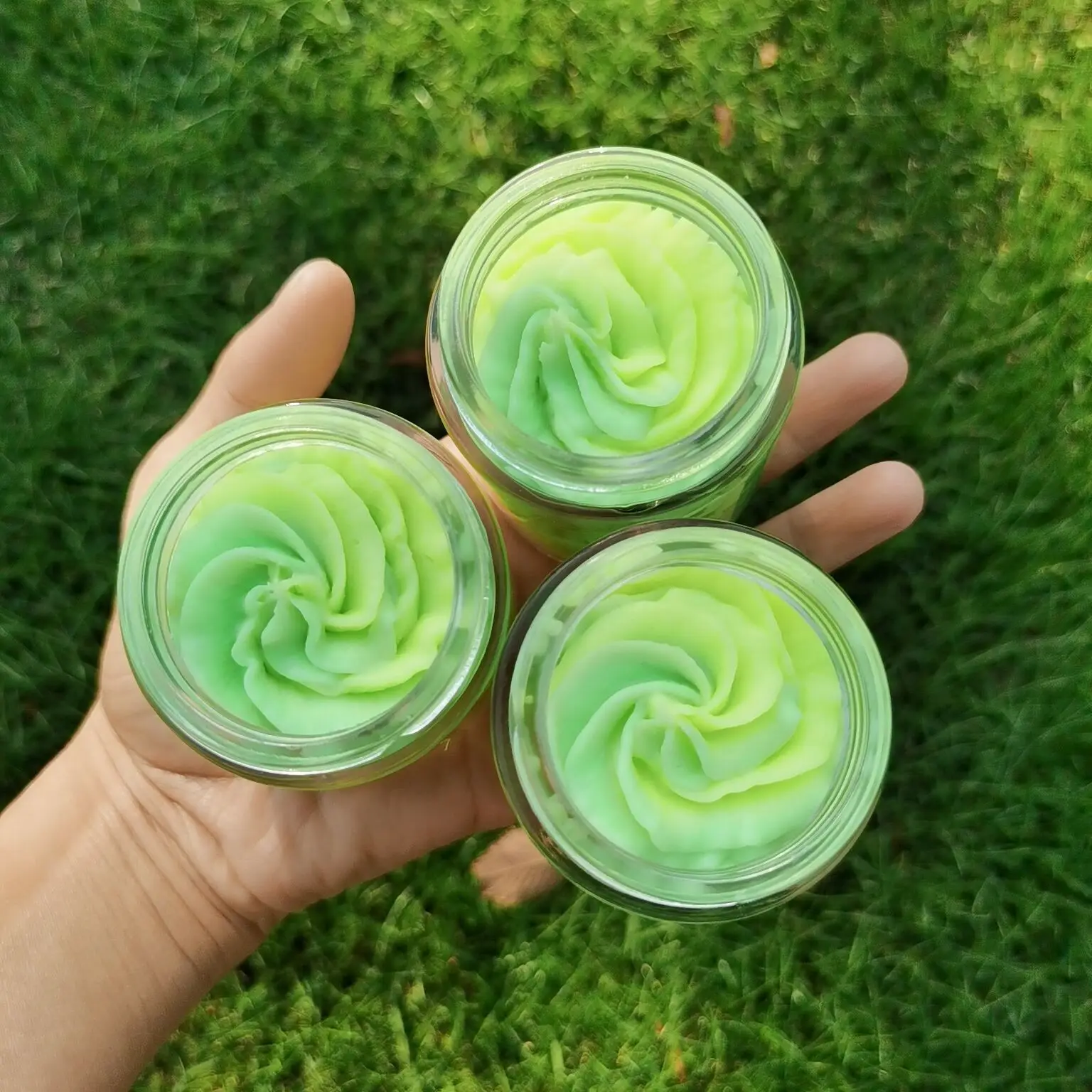 Unicorn Color Fruit Ice Cream Whipped Body Butter Infused with Matcha, Acaii, Rose and Collagen Moisturizing Body Cream