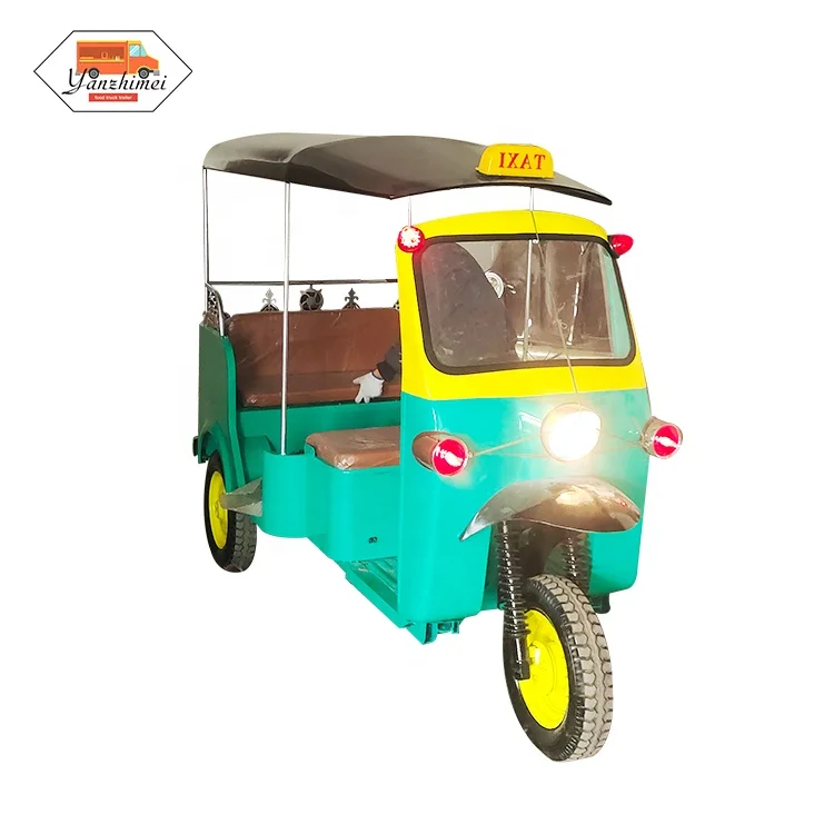Electric/Gasoline  Gelato Food Carts Tricycle Ape Piaggio Beer Bar Tuk Tuk Street Snack Fast Food Cart