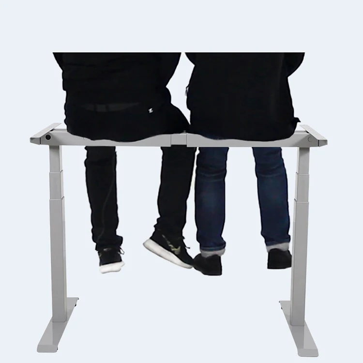 custom dual motor electric table legs height adjustable lifting desk white woodeen sit and stand student school ergonomic desk