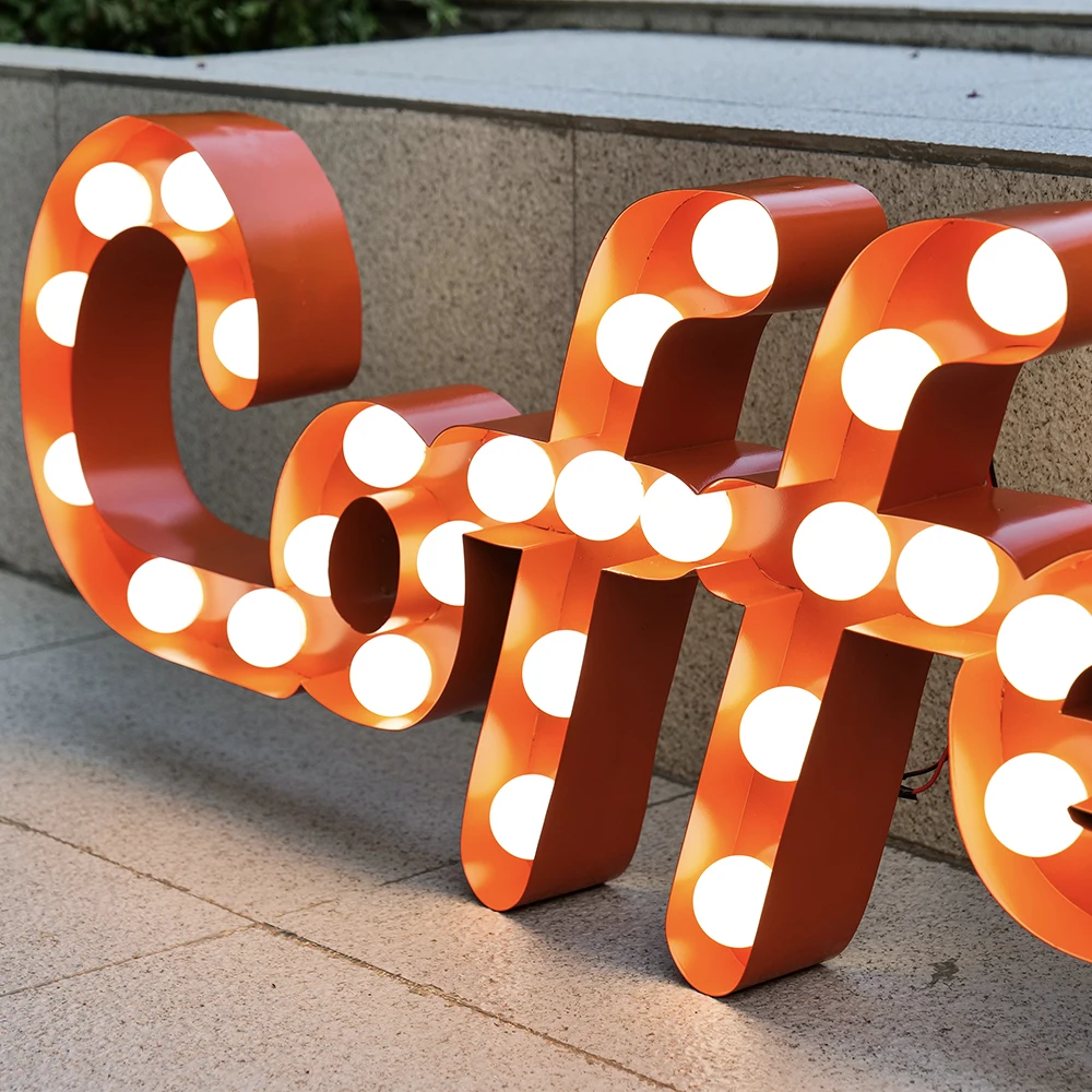 High Quality 4ft Outdoor LED Marquee Letters for Wedding/Party Decoration LED Light up Sign in Metal