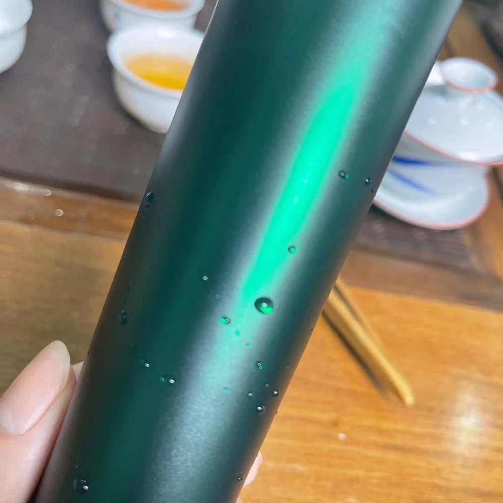 TSAUTOP 1.52*18m ROHS PET Metallic Venom Green Super Chrome car wrap near me vehicle vinyl wrap supplies