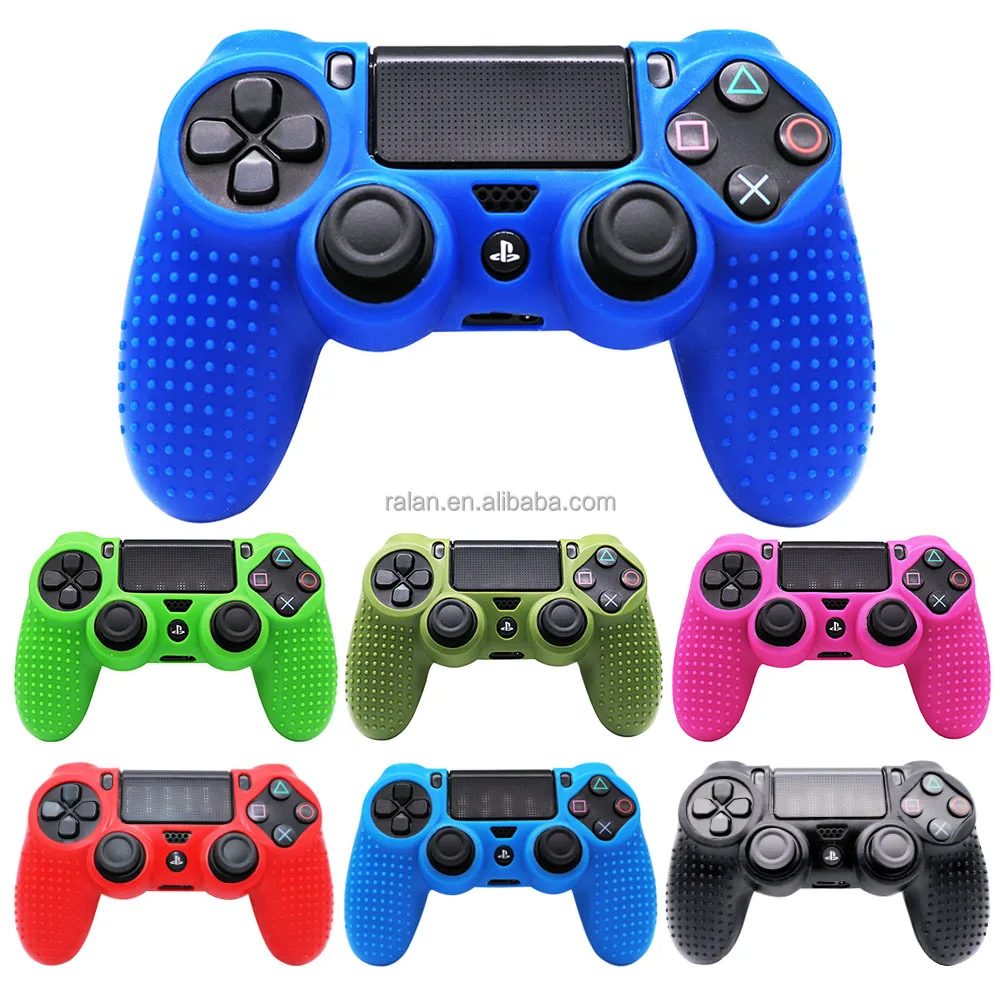 RALAN Low $1 dust ps4 cover anti-slip dots Silicone Case for Playstation 4 cover