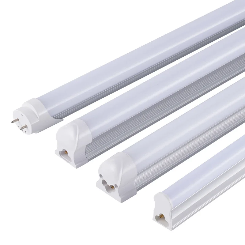 Modern Design Style 60cm 2ft 4ft High Brightness Cold White Aluminum Integrated T5 T8 LED Tubes for Warehouse Usage