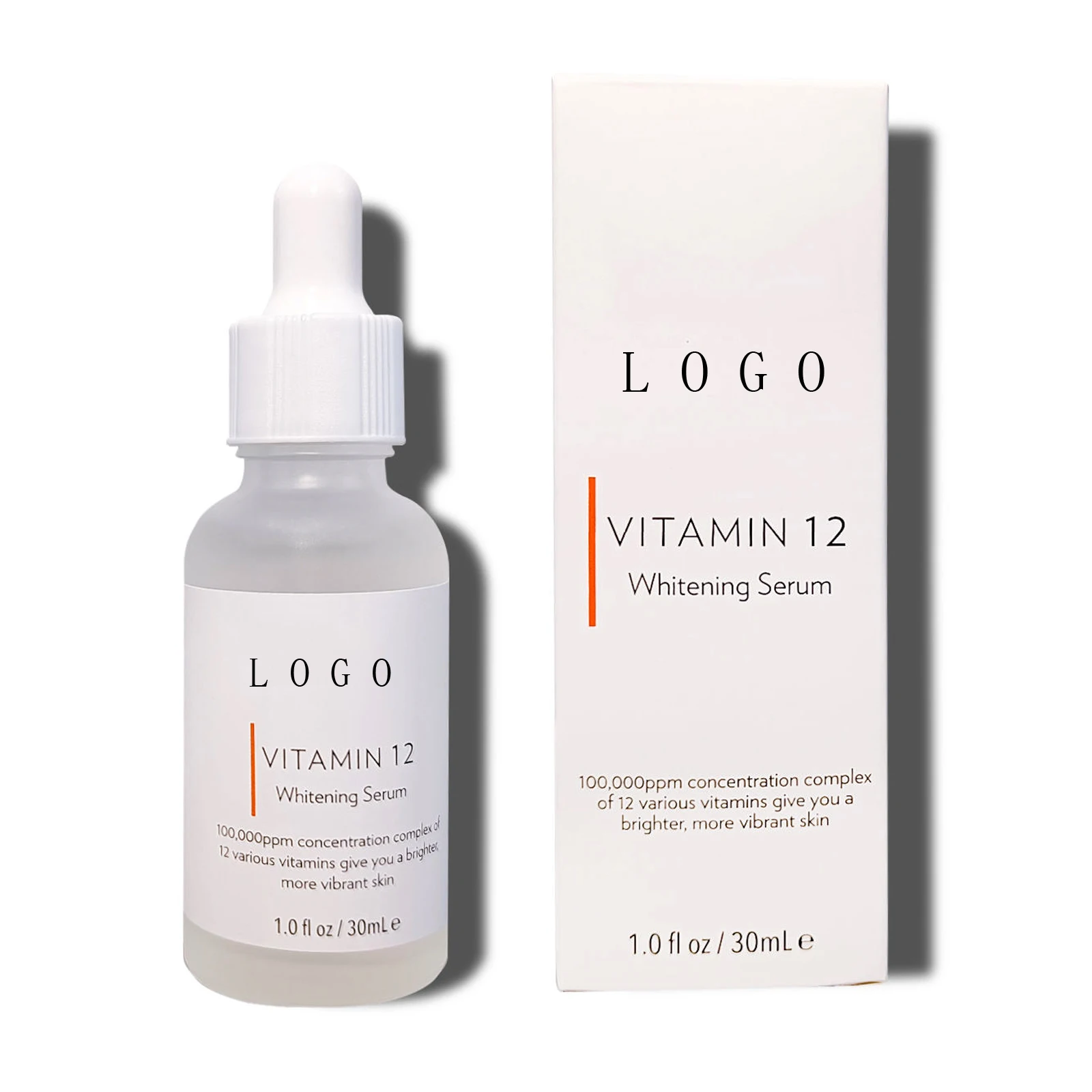 HANLINGER Private Label MOQ Dark Spot Remover Brightening Whitening Anti Wrinkle Dark Spot Serum Vitamin 12 Serum