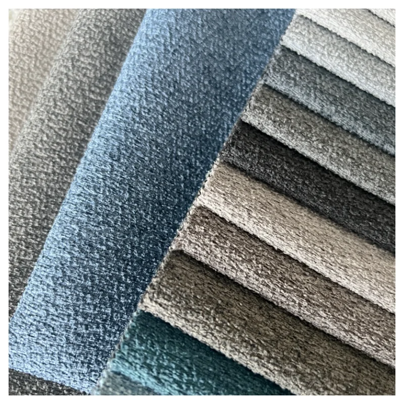 2023 new arrive 100% Polyester home textile stain resistance luxury velvet  waterproof sofa fabric for upholstery