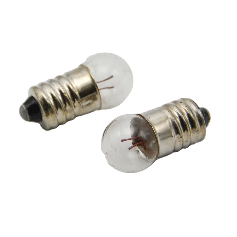 E10 Screw Type Signal Indicator Light Bulb 1.5v0.3a 10mm Small Bulb For Physical Science Electrical Laboratory Equipment School