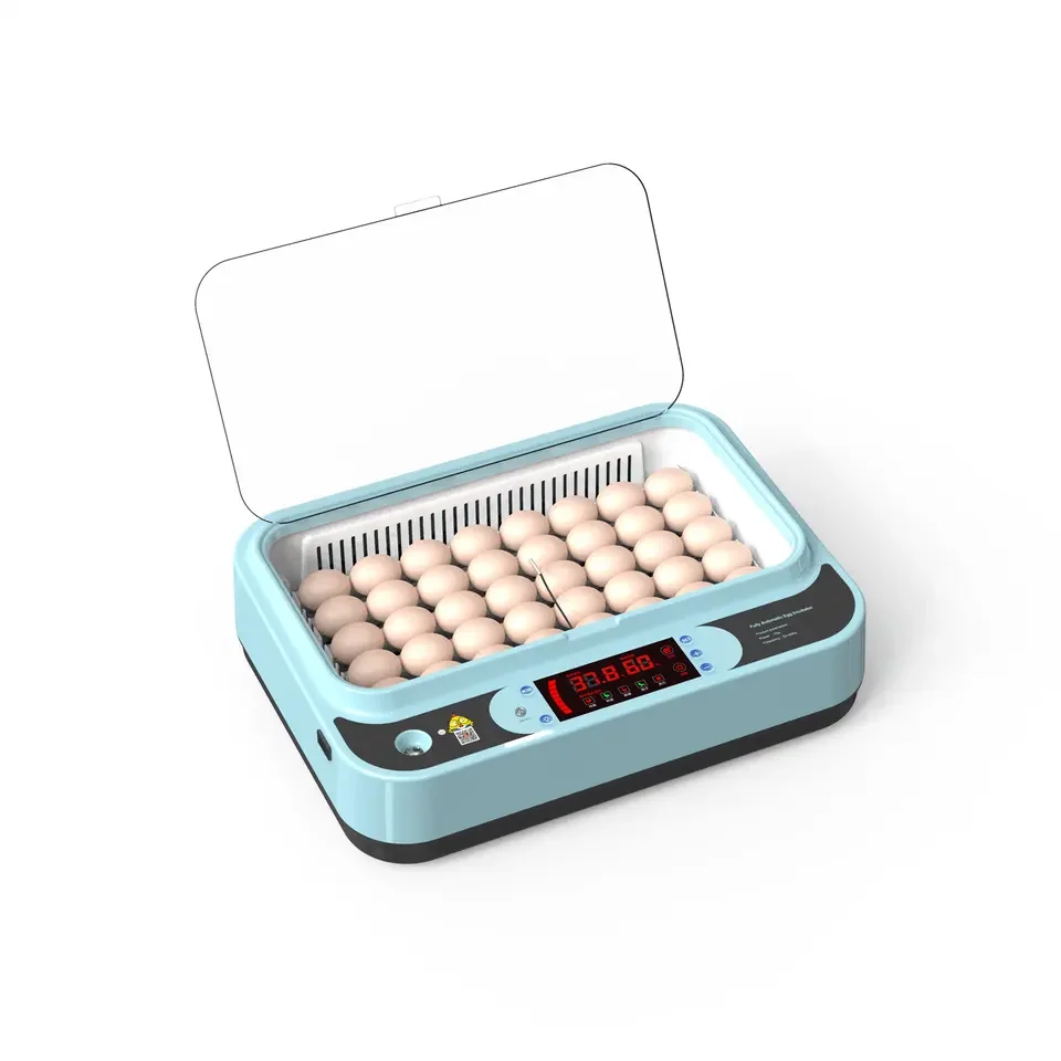 2022, цифровой автоматический инкубатор для цыплят, птицы, с контролем температуры, 64 яйца