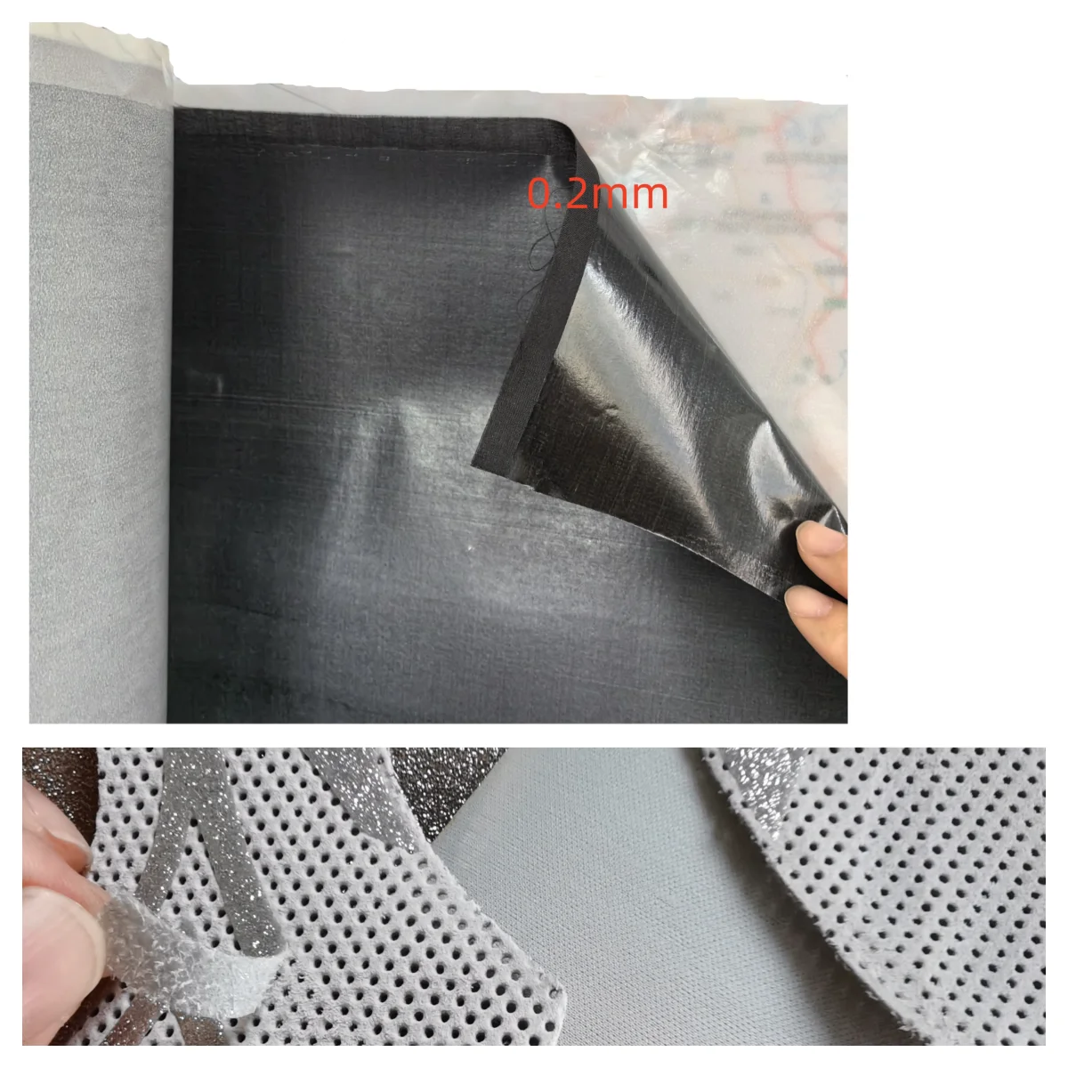 EVA laminated polyester fabric for the reinforcement of leather or  shoe upper