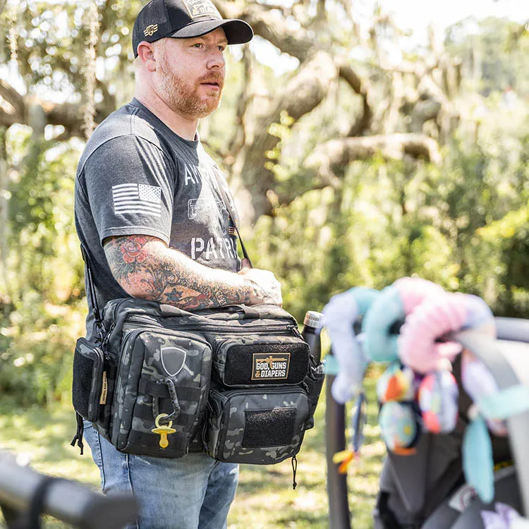 Travel organizer caddy bags with Stroller Straps tactical baby gear with Changing Mat diaper bag