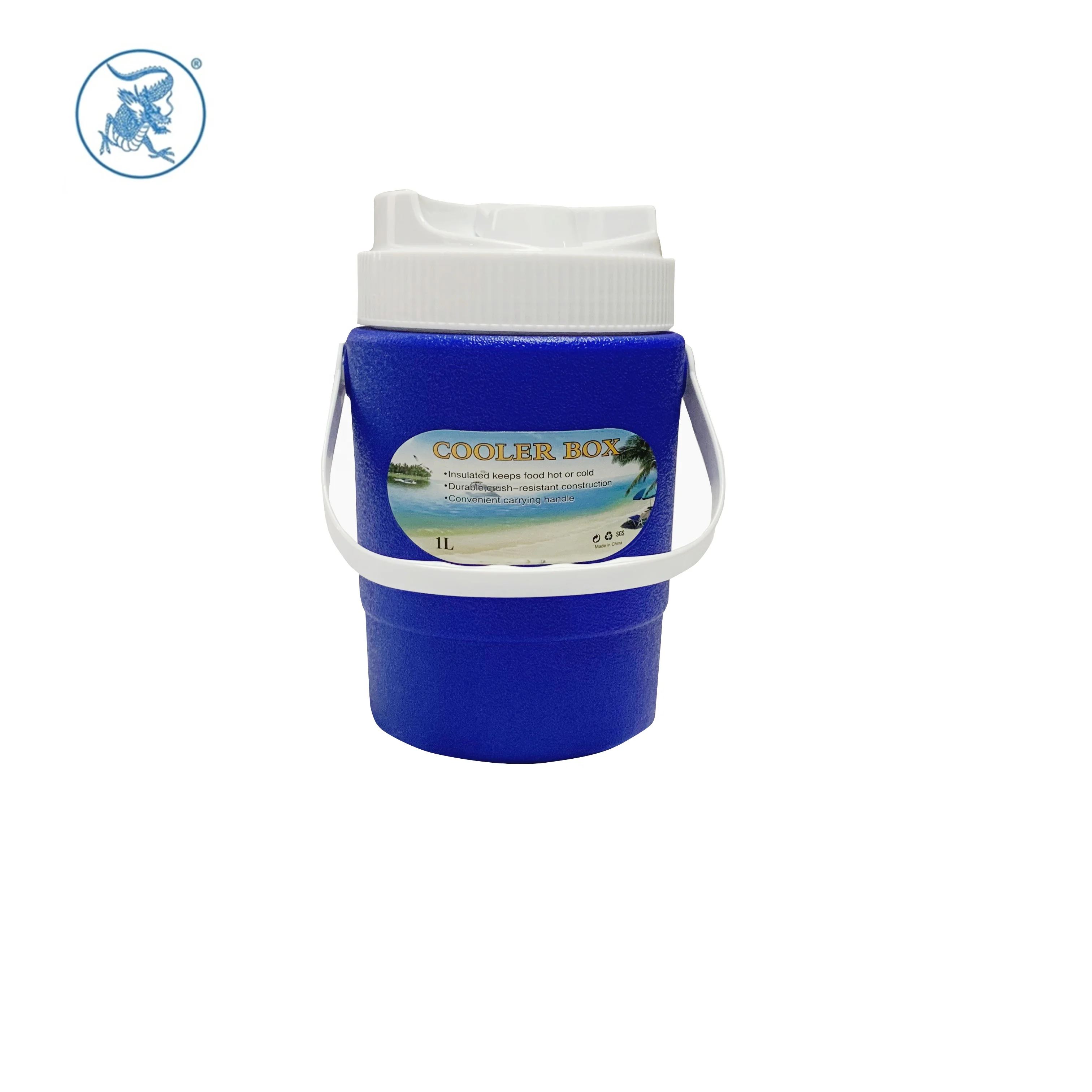 1L plastic high quality cool jug insulated portable ice cooler box for beer car and outdoor activities