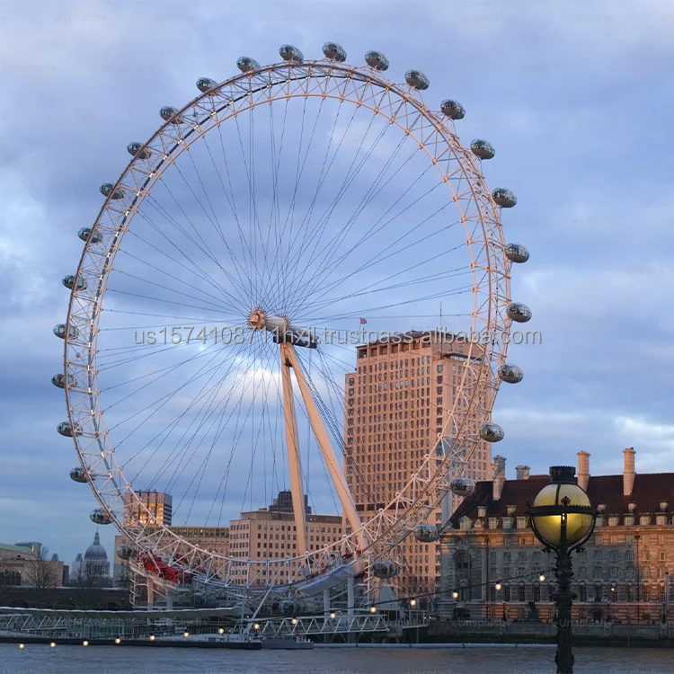 Amusement Park Equipments Fairground Rides 65m Ferris Wheel For Sale