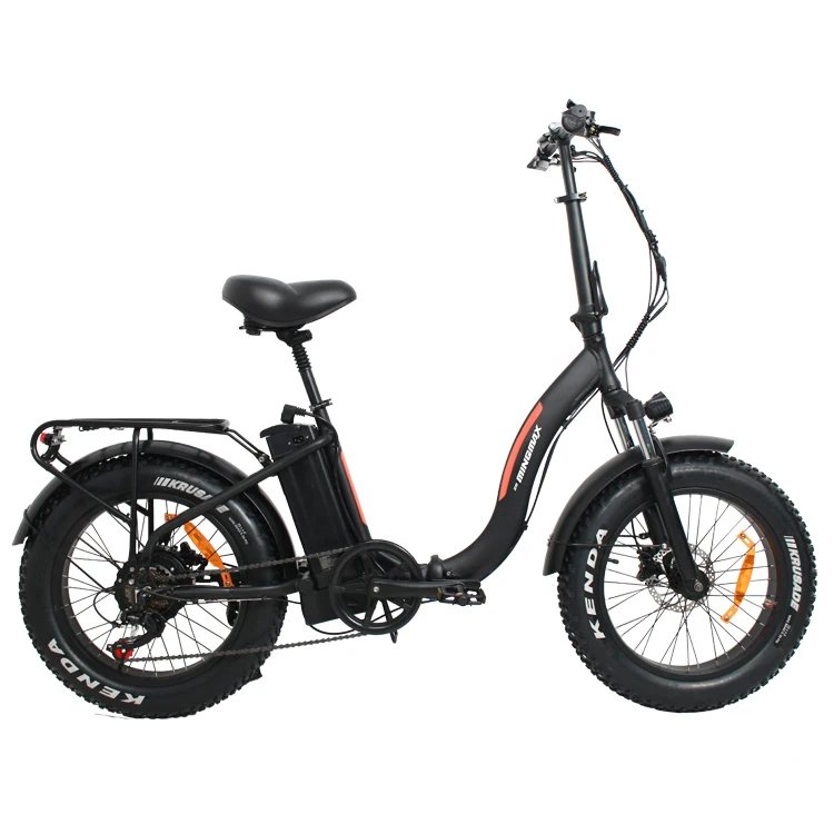wholesale Foldable Electric Bicycle 20 inch Fat Tire 36v 10Ah 250W Motor Range Step Through 7 speed Electric Moped Bike