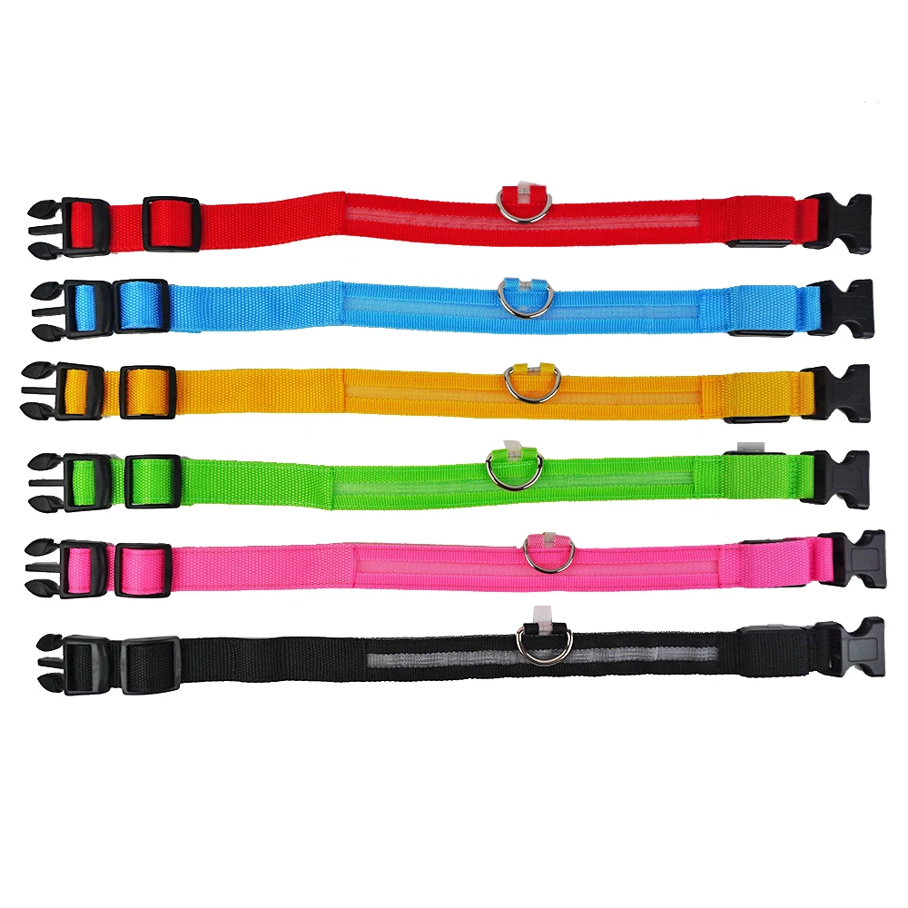 Rechargeable LED Dog Collar Waterproof 3 Flash Modes Light Up Pet Collars for Dogs Cats
