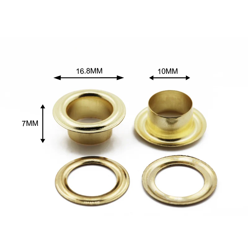 Grommet supplier 28.4mm outer diameter eyelets antique brass metal ring eyelet for leather handbags