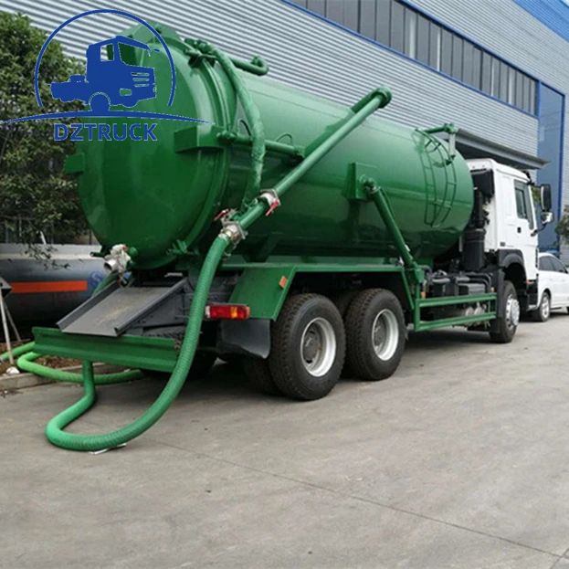 New 6X4 400HP Vacuum Cleaning Tank High Pression Sewage Suction Truck