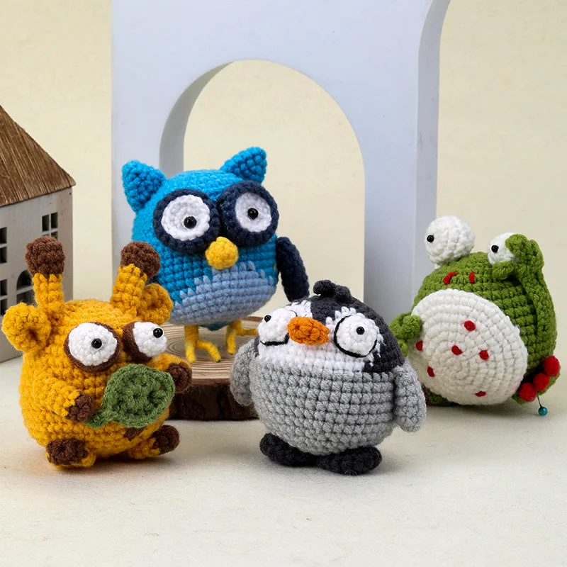 Funny Dolls Premium Amigurumi Yarn Diy Crafts Crochet Kit for Beginners