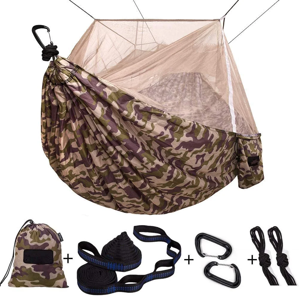 Professional Suggestion Mosquito Net Hammock,travel Hammock with Canopy,outdoor Folding Hammock