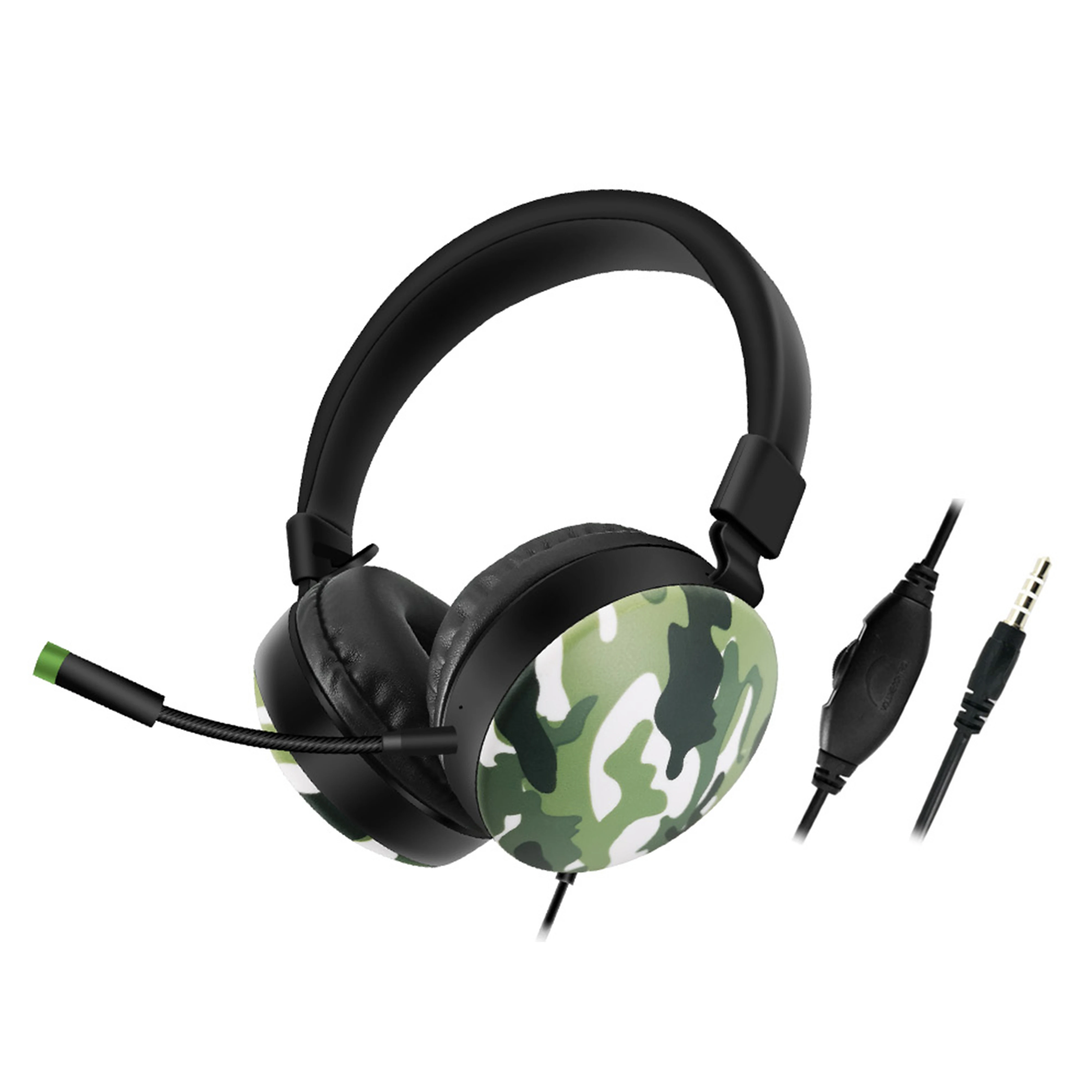 Camouflage Wired Noise Canceling Headset Usb Computer Call Center Headset Microphone Professional Stereo Pc Gaming Headset GM015