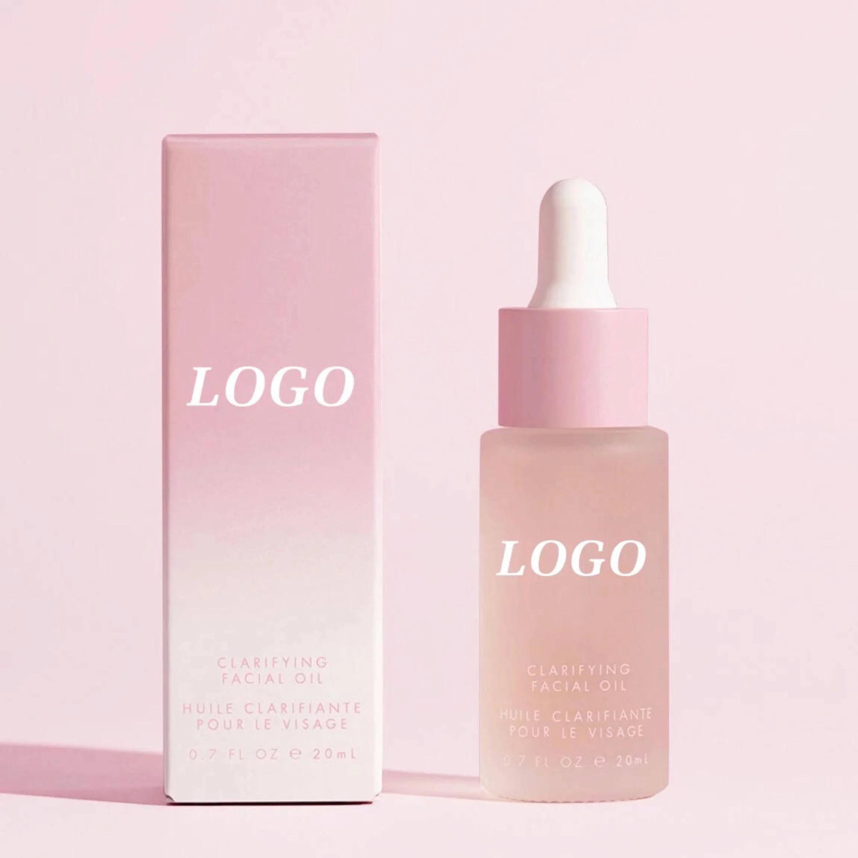 Custom LOGO Vitamin C Serum Safflower Seed Oil Deeply Improve Dullness Moisturizes Glowing Face Serum Oil