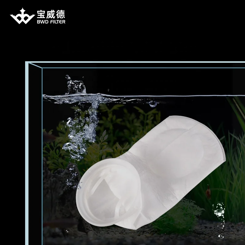 Good quality non woven Polypropylene polyester needle punched felt water liquid filter bag
