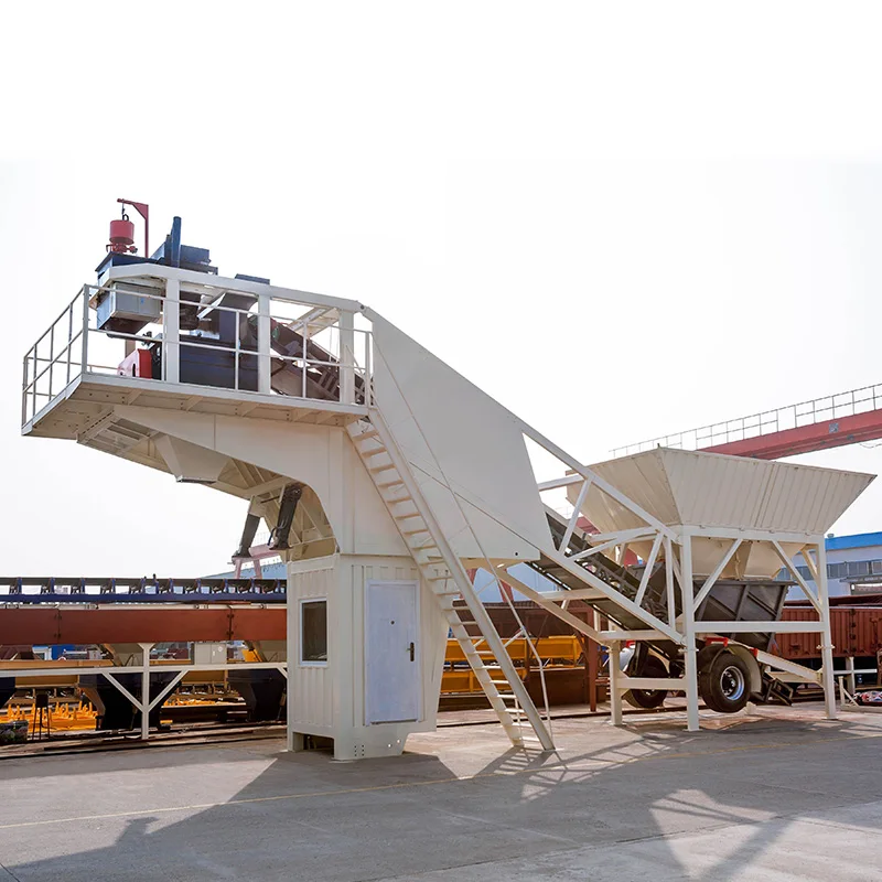 China mini truck- mounted mobile concrete mixing plant spare parts manufacturing plant for sale