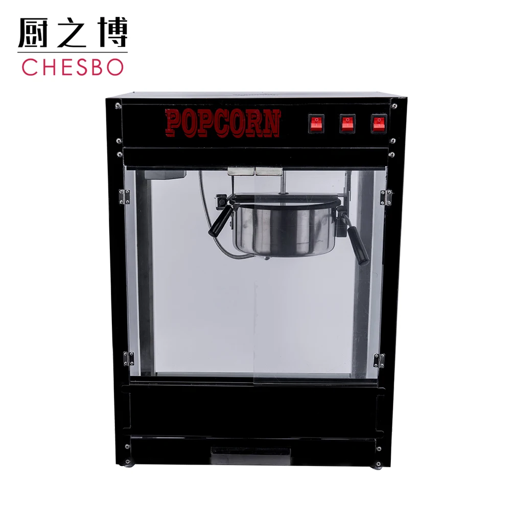 8 oz Bar Style Small Black Popcorn Machines Commercial China Maker on sale