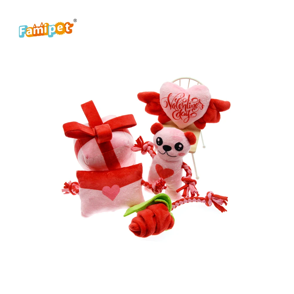 Профессиональное производство, игрушка для собак, подарок на день Святого Валентина, новая мягкая пушистая игрушка для собак