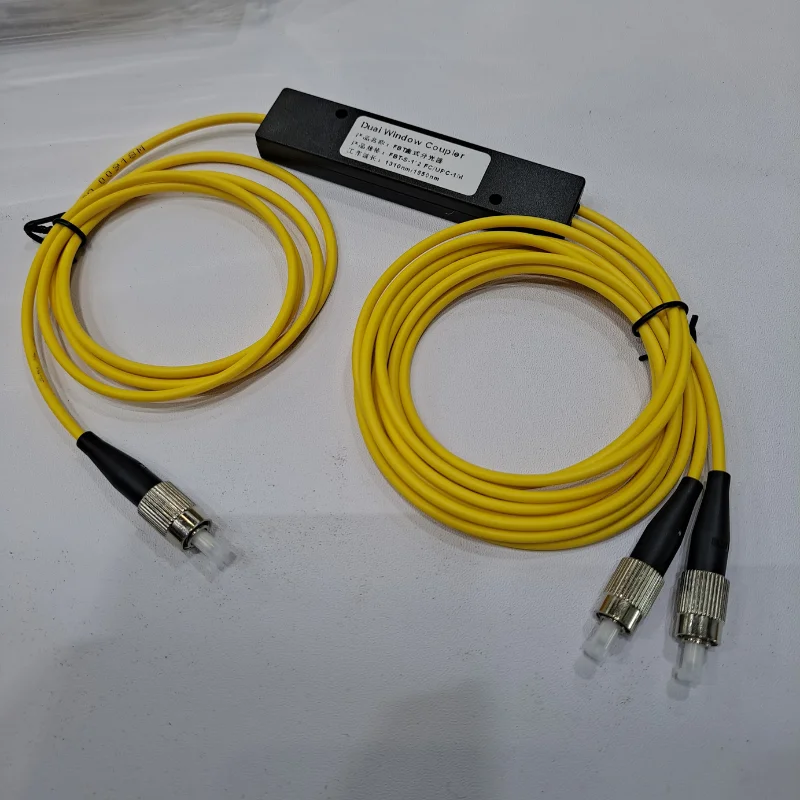 1*2 FBT Low Insertion Loss Fiber Optic Splitter SC FC Connector Optic PLC Splitter FTTH Network