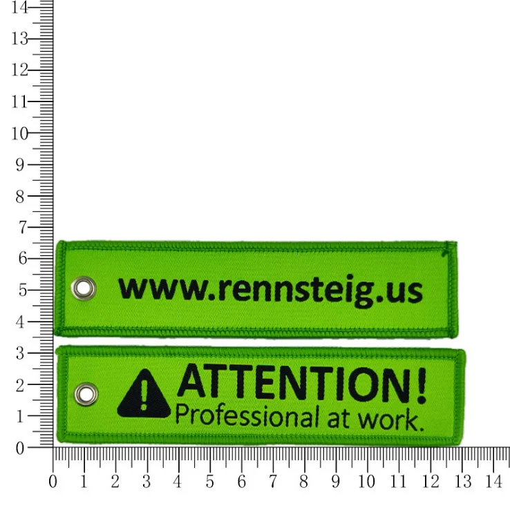 Hight quality custom woven keychains embroidered key tags wholesale