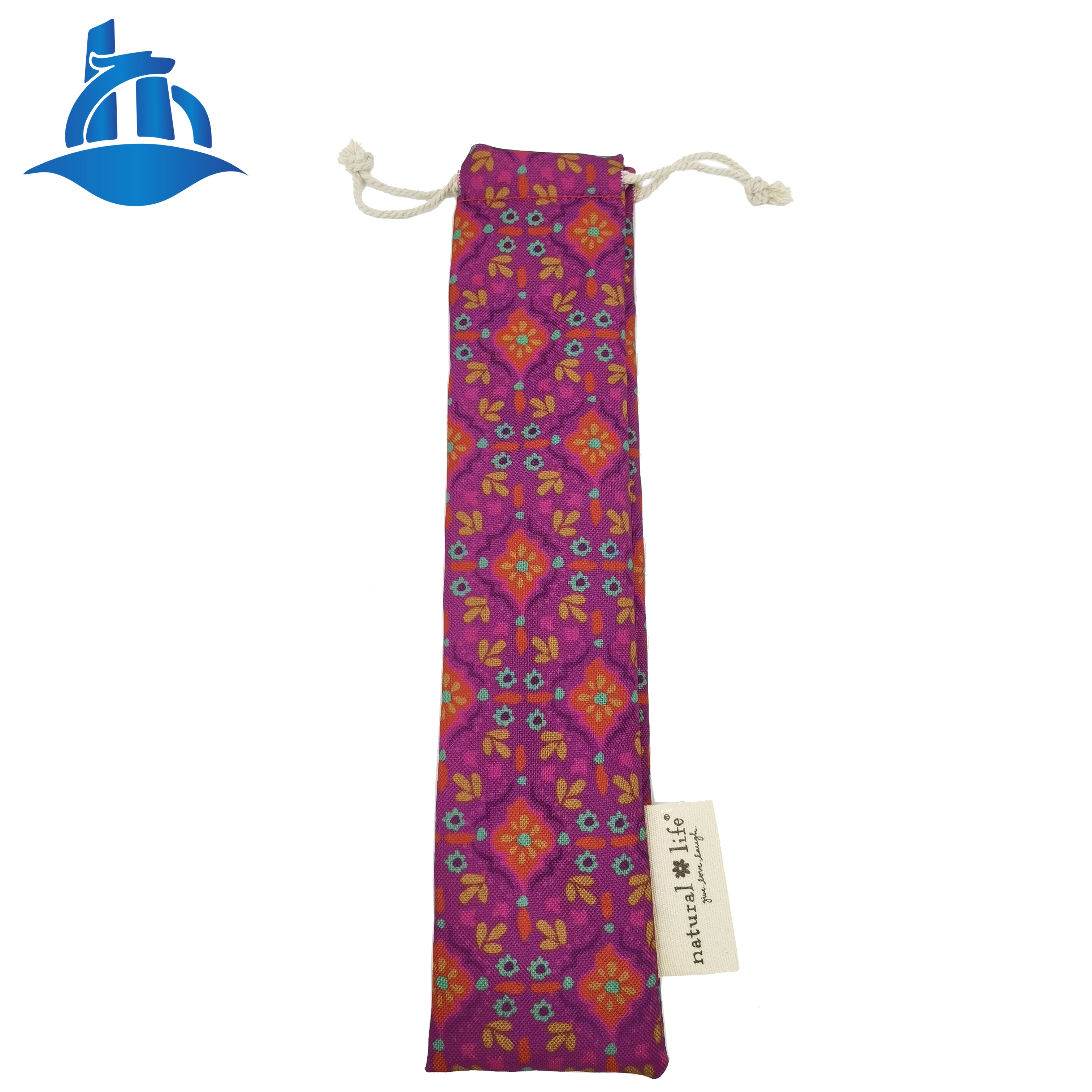 
Wholesale custom cloth dust folding jewelry drawstring canvas cutlery small cotton bag with printing 