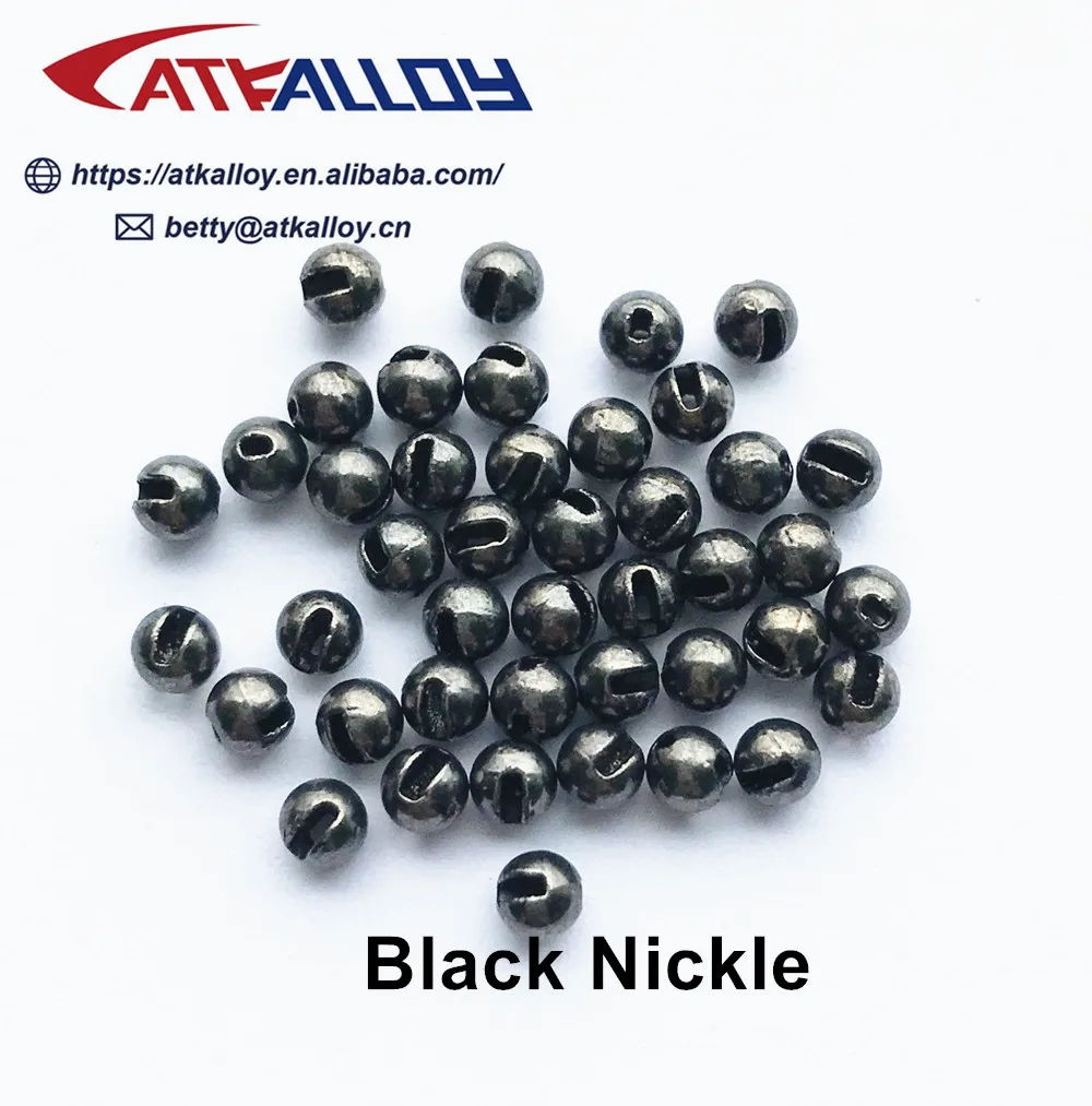 Wholesale Hot Sale  2.5mm 3.0mm 3.5mm 4.0mm  Fishing Fly Tying Materials Slotted Tungsten Beads