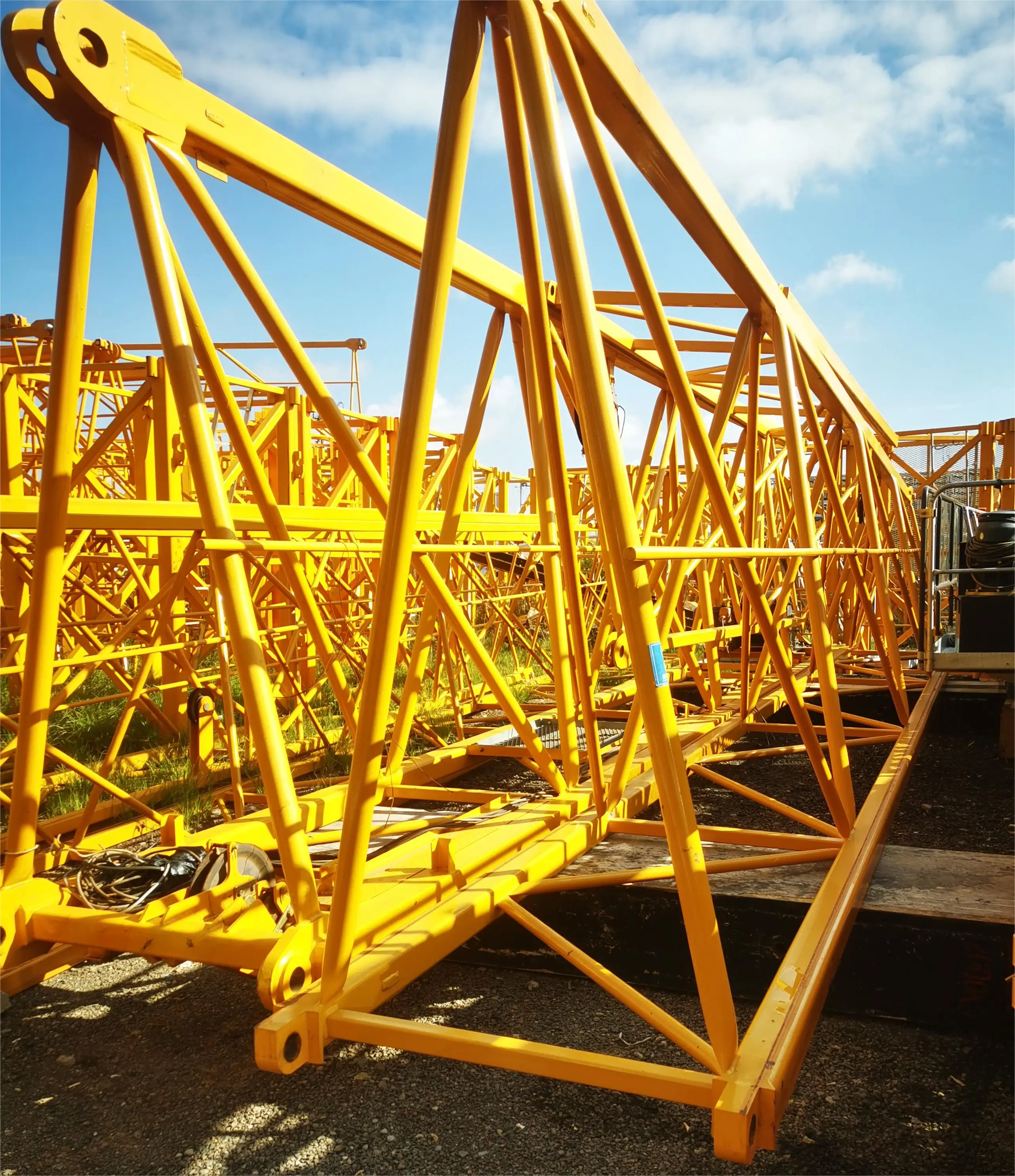 2020 year  high quality  used  flat top  tower crane  WA6015-8A   maximum  lifting weight 8 tons 60 m jib