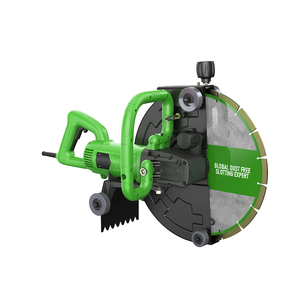 POWERTEC Power Tools Road Cutting Machine Road Cutter 3500r/min Wireless Machine for Concrete Sawing