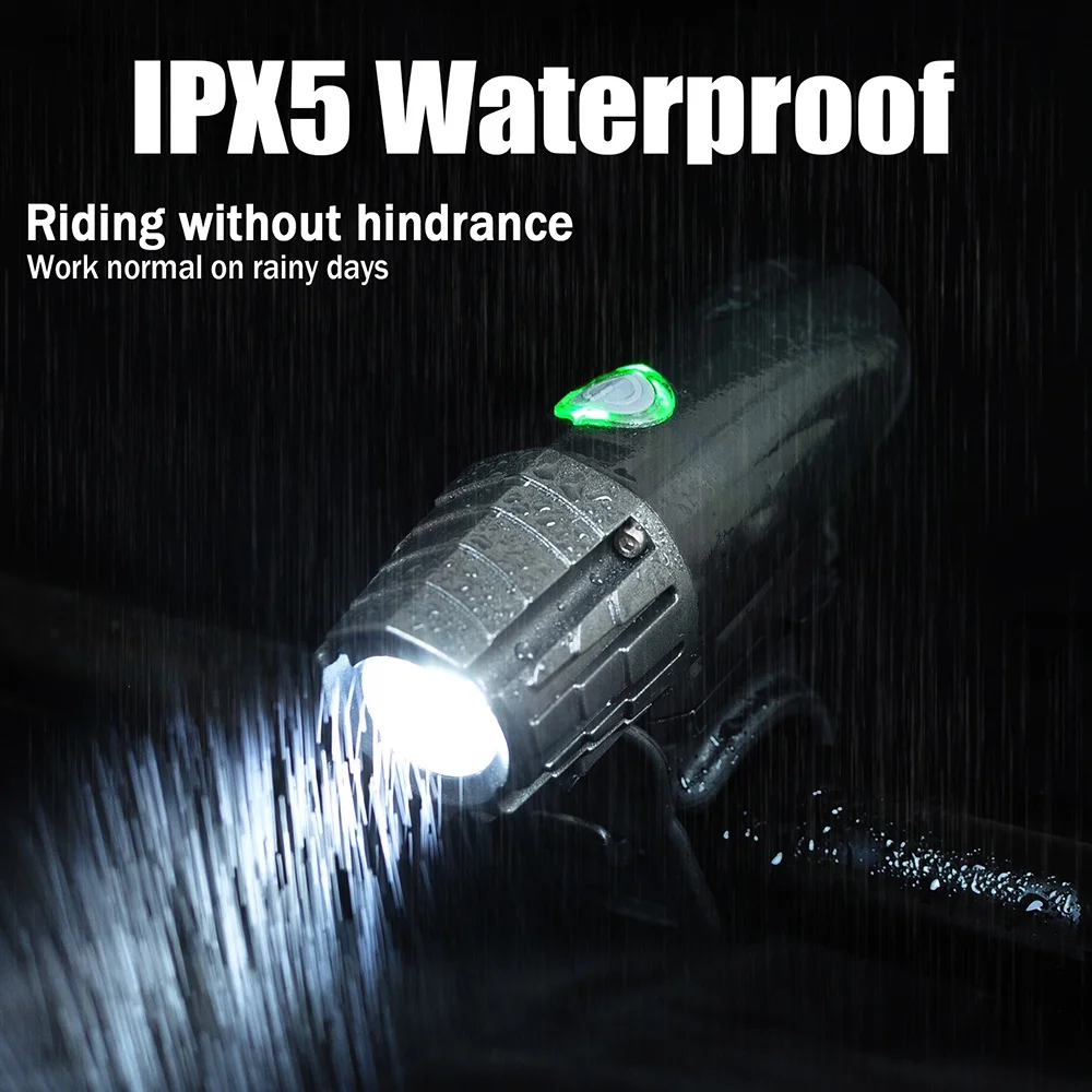Amazon Hot Sell USB Rechargeable Bike Headlight and Tail Light Waterproof LED USB Bicycle Light Set