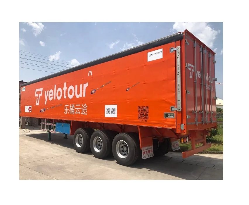 CIMC 13.75 meter curtain side truck body tarp parts curtainside trailer parts
