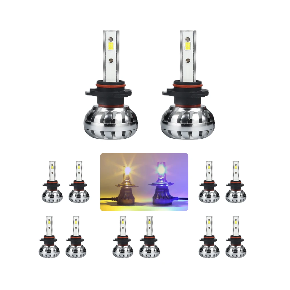 High quality Led Headlight Bulb Kit Mini 3000K 6000K 12000LM 9 - 32V White Super Bright Fog Light Headlight Lamps Car Light