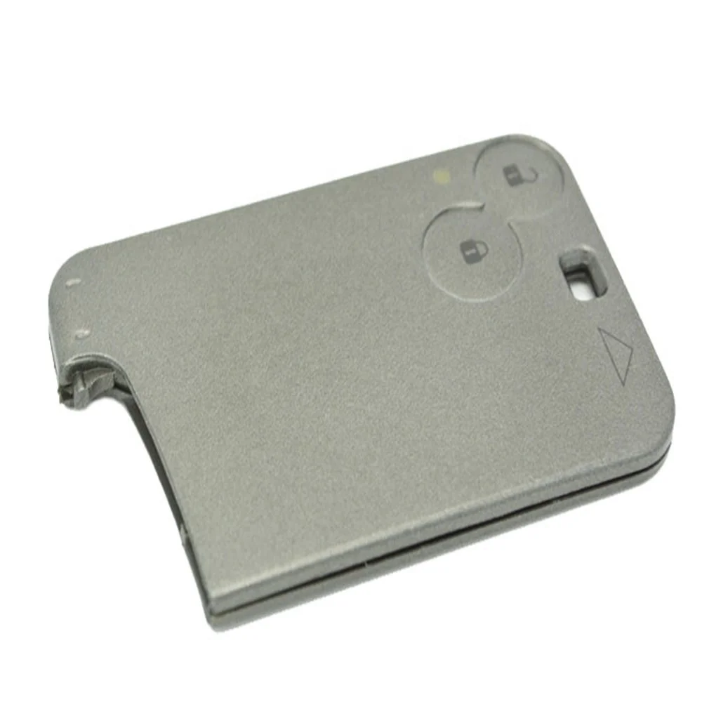 High quality Black car transponder key casing 2 button car key cover shell without logo smart card shell for Renault Laguna