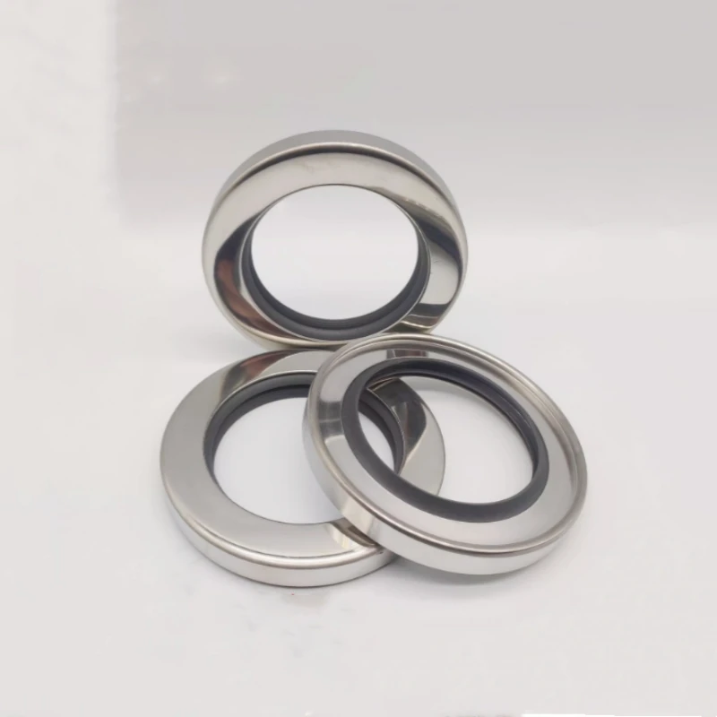 Stainless steel oil seal PTEF power oil seal single lip double lips 50*68*10 50*70*10 50*72*8 52*72*10DL 54*73*10DL 55*72*8DL