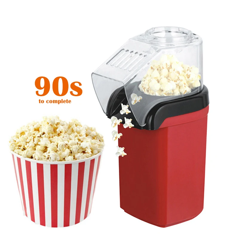 Oil-free air Corn machine,Pipoqueir eletrica hot air machine Mini Popcorn maker machine-1200W Household Healthy home kitchen