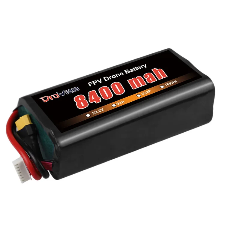 Аккумулятор DroView LIPO 8000 мАч 8400 6S1P 22 2 В 70C литий-полимерный литий-ионный аккумулятор для RC FPV Drone