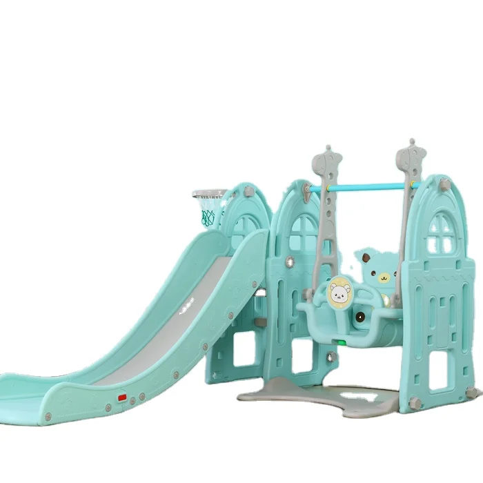 indoor Children Plastic Playground Equipment Sets kisd slide