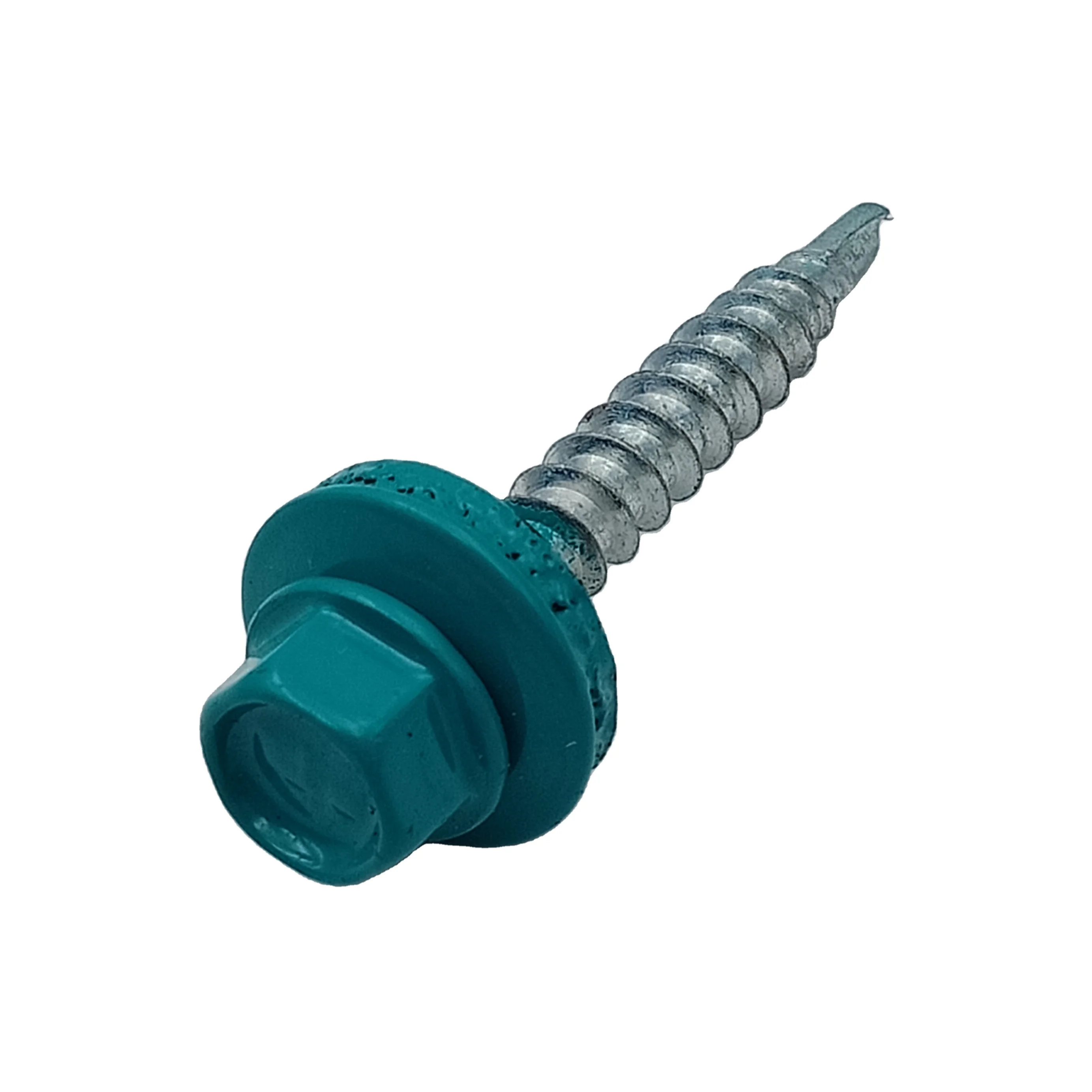 Chinese Factory hex washer head color paint roofing screws