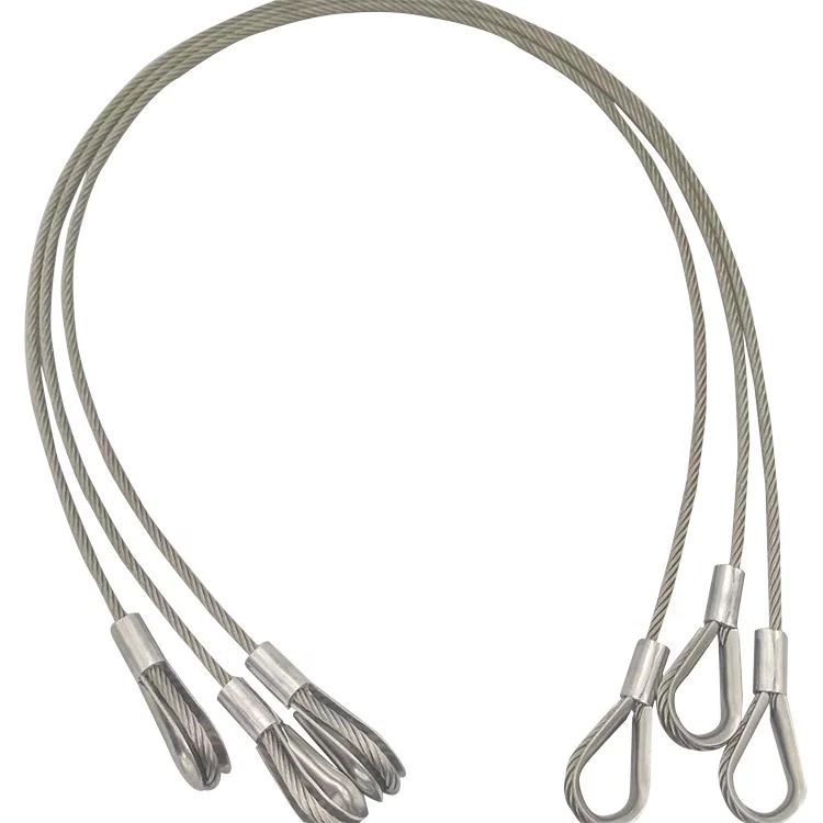Manufactured Vinyl PVC Coated Wire Rope Sling and Wire Rope Accessories for safety