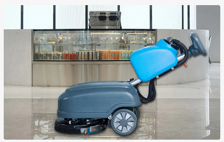Hand-push Type Floor Scrubber Small Scrubbing and Waxing Machine Floor Cleaning Machine Industrial and Commercial Auto Scrubber