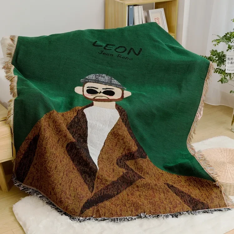 Высокое качество декоративный гобелен одеяло премиум жаккард мебель одеяло коврик для пикника